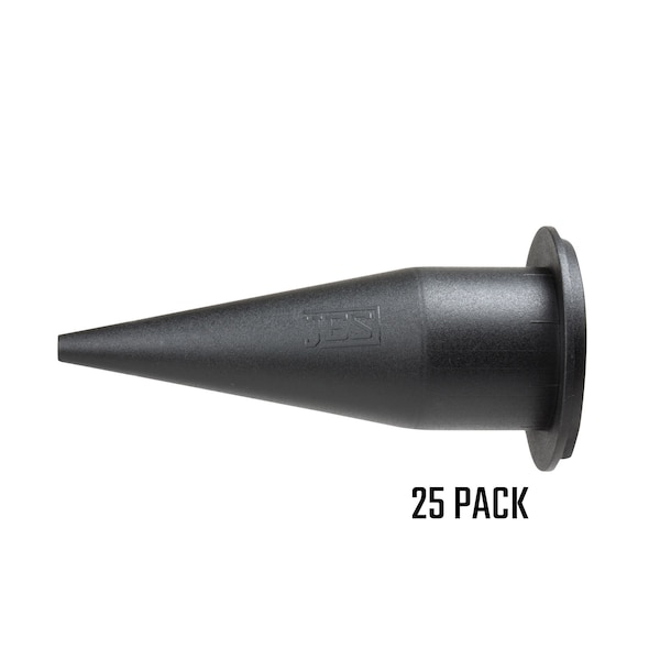 Cone Nozzle for Sausage and Bulk Caulk Guns, 25-pk